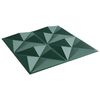 vidaXL 48 st Wandpanelen origami 12 m&sup2; 50x50 cm XPS groen