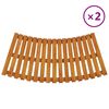 vidaXL Spa-opstapjes 2 st massief acaciahout