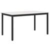 vidaXL Eettafel Wit 150 x 90 x 75 cm Massief grenenhout