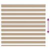 vidaXL Zebra Blind 165x150 cm stofbreedte 160,9 cm polyester zandbruin