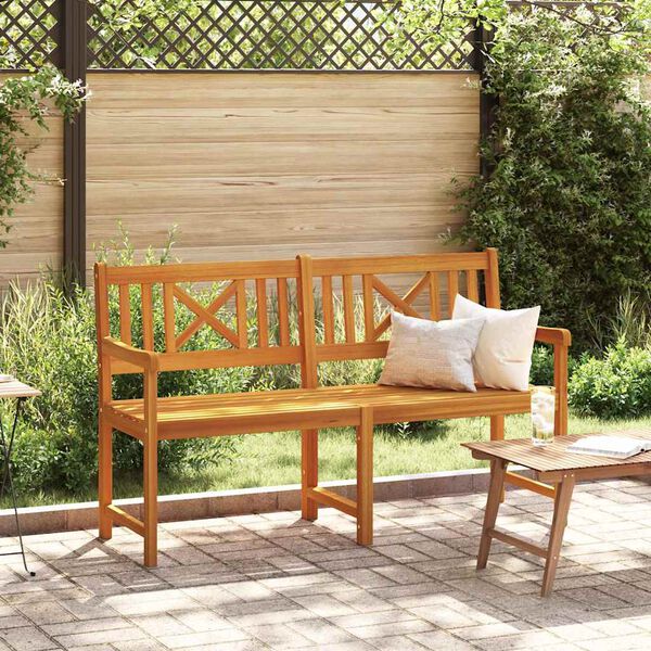 vidaXL Tuinbank Bruin 150 x 56 x 90 cm Massief Acaciahout