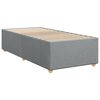 vidaXL Boxspring met matras stof lichtgrijs 90x190 cm