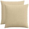 vidaXL Kussensloop 2 pcs HEERLEN Groen Grijs 55 x 55 cm corduroy