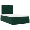 vidaXL Ottoman bed met matrassen en LED's 120x190cm fluweel