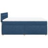 vidaXL Boxspring met matras stof blauw 140x200 cm