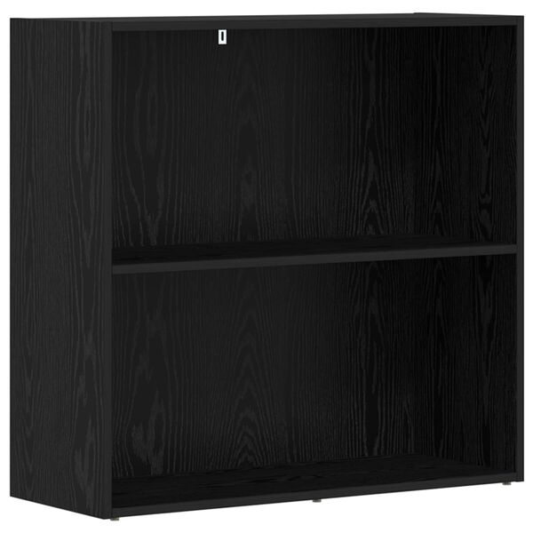 vidaXL Boekenkast Zwart Eiken 60 x 30 x 76.5 cm Bewerkt hout