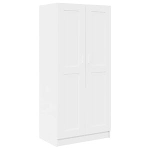 vidaXL Kledingkast 82,5x51,5x180 cm bewerkt hout wit