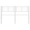 vidaXL Vervangend hoofdbord 140 cm metaal wit