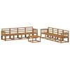 vidaXL Buiten bankenset 9 pcs Naturel Massief Acaciahout