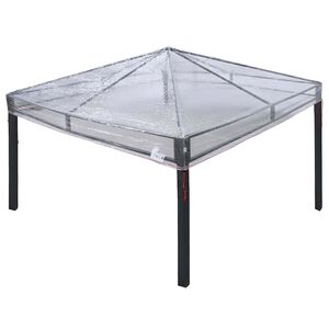 vidaXL Gazebo Dekking Vervanging Doorzichtig 300 x 300 x 26 cm PVC