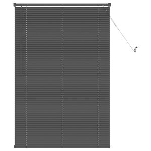 vidaXL Venetiaanse Blind Verstelbaar Zilvergrijs 150 x 90 cm PVC