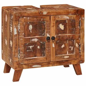 vidaXL Badkamerkast Massief gerecycled hout en engineered hout