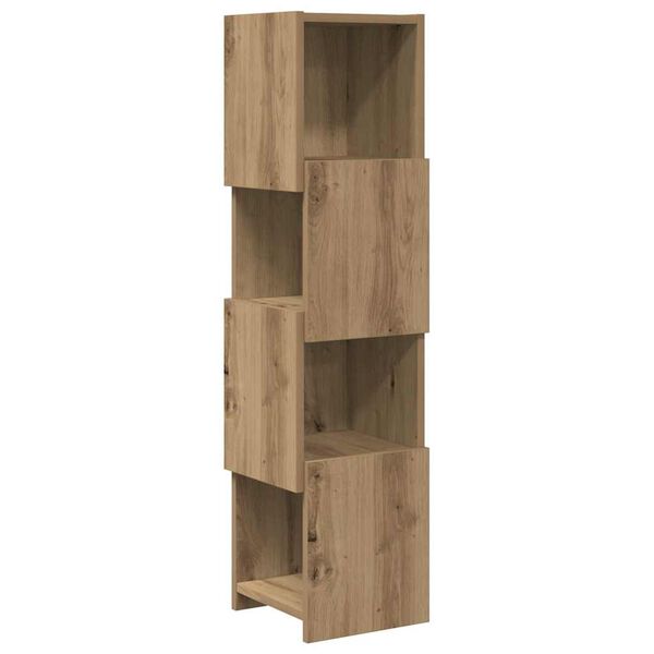 vidaXL Hoekkast Artisan Eiken 25,5x25x102cm Bewerkt hout