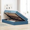 vidaXL Opbergbed met matras met matras Blauw 120 x 190 cm Fluweel