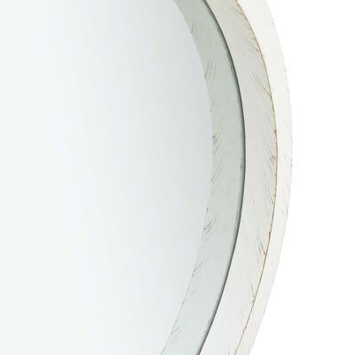 vidaXL Wandspiegel met band 60 cm wit