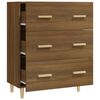 vidaXL Dressoir 70x34x90 cm bewerkt hout bruin eikenkleur