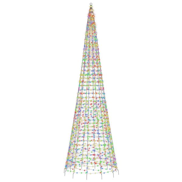 vidaXL LED-kerstboom 1534 LEDs kleurrijk 500 cm