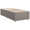 vidaXL Boxspring met matras stof taupe 80x200 cm