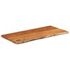 vidaXL Tafelblad rechthoekig natuurlijke rand 80x40x3,8 cm acaciahout