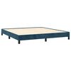 vidaXL Bedframe zonder matras 160x200 cm fluweel donkerblauw