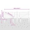 vidaXL Afrasteringspaal Grijs 25 x 0,5 m (50 mm gaas) Staal