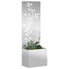 vidaXL Tuin Privacy Screen Bloemen Zilver 50 x 32 x 150 cm