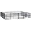 vidaXL Hondenkennel 82,94 m&sup2; staal