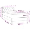 vidaXL Boxspring met matras fluweel donkergroen 80x200 cm