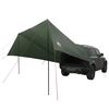 vidaXL Voertuig luifel met dak Leger groen 518 x 580 x 215 cm