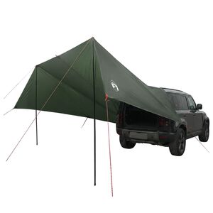 vidaXL Voertuig luifel met dak Leger groen 518 x 580 x 215 cm