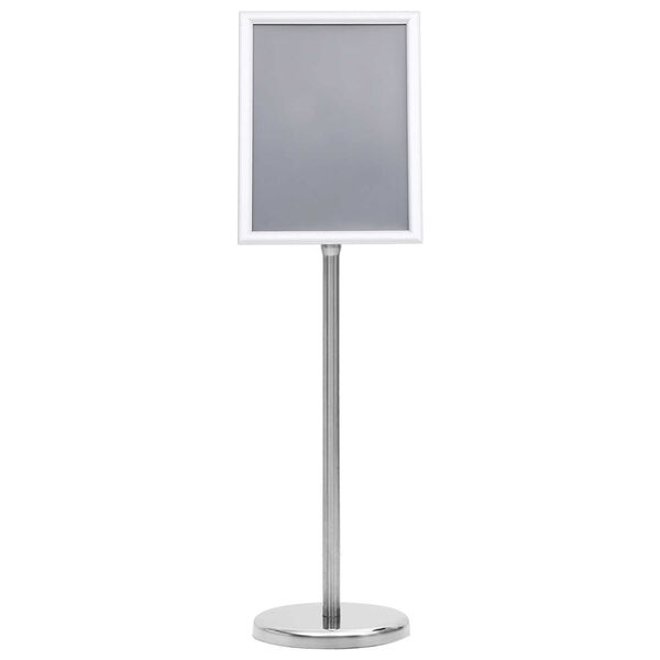 vidaXL Posterstandaards 2 pcs Zilver 32.5 x 24 x 78 cm