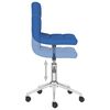 vidaXL Eetkamerstoelen 2 st draaibaar stof blauw