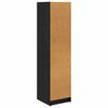 vidaXL Highboard Zwart Eiken 35 x 37 x 142 cm Bewerkt hout