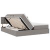 vidaXL Opslag bed met matras met opslag Taupe 180 x 200 cm Nep Leer