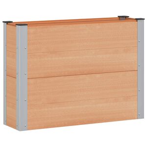 vidaXL Verhoogde plantenbak Bruin 100 x 30 x 72 cm alu.