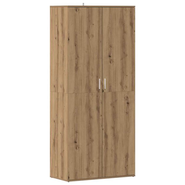 vidaXL Schoenenkast 80x39x178 cm bewerkt hout artisanaal eikenkleur
