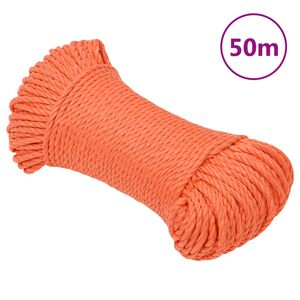 vidaXL Werktouw 3 mm 50 m polypropeen oranje