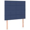 vidaXL Boxspring met matras stof blauw 90x190 cm