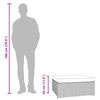 vidaXL Tuinvoetenbank met kussen 70x70x30 cm poly rattan bruin