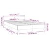 vidaXL Bedframe met hoofdeinde zonder matras 120x200 cm wit