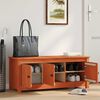 vidaXL Schoenenkast Wasbruin 110 x 38 x 45,5 cm Massief grenenhout