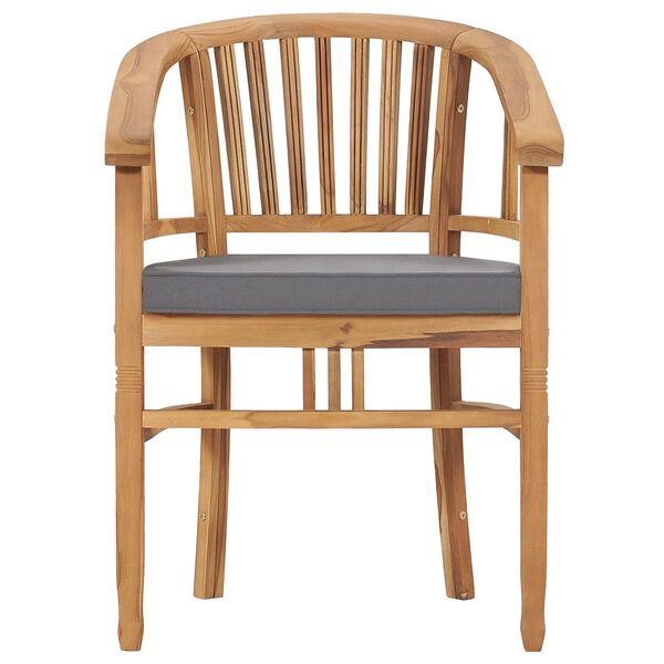 vidaXL 7-delige Tuinset met kussens massief teakhout