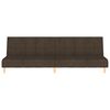 vidaXL Slaapbank 2-zits stof donkerbruin