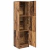 vidaXL Hoge kast Oudhout 31.5 x 32 x 122.5 cm