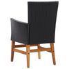 vidaXL 7-delige Tuinset poly rattan en acaciahout zwart