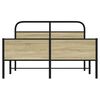 vidaXL Bedframe zonder matras bewerkt hout sonoma eikenkleur 120x200cm