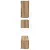 vidaXL Tv-meubelset Wandgemonteerd 8 pcs Artisan Eiken Bewerkt hout