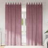 vidaXL Verduisterende gordijnen 2 pcs Donkerroze 140 x 225 cm Fluweel