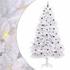 vidaXL Kunstmatige Inklapbare Kerstboom Wit 300 cm PVC en staal