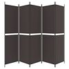 vidaXL Kamerscherm met 5 panelen 250x200 cm stof bruin